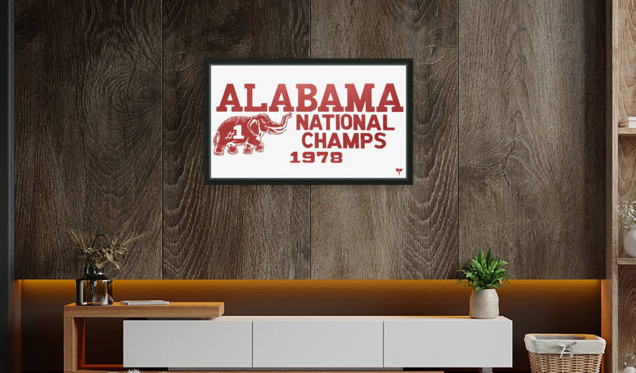 1978 Alabama Football National Champions Art by Row One Brand