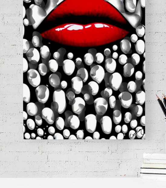 The Seductive Bubbles - Pop Art Print by Corina Ioana