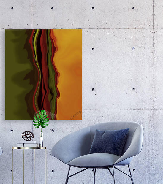 The Waves of Music -  Abstract Art Print by Corina Ioana