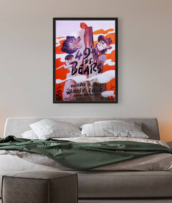 1953 San Francisco 49ers vs. Chicago Bears Cover Art by Row One Brand