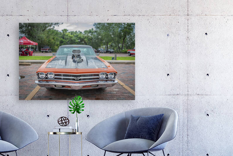 1969 Orange Chevy Chevelle SS 396 X 2 by Rich Franco