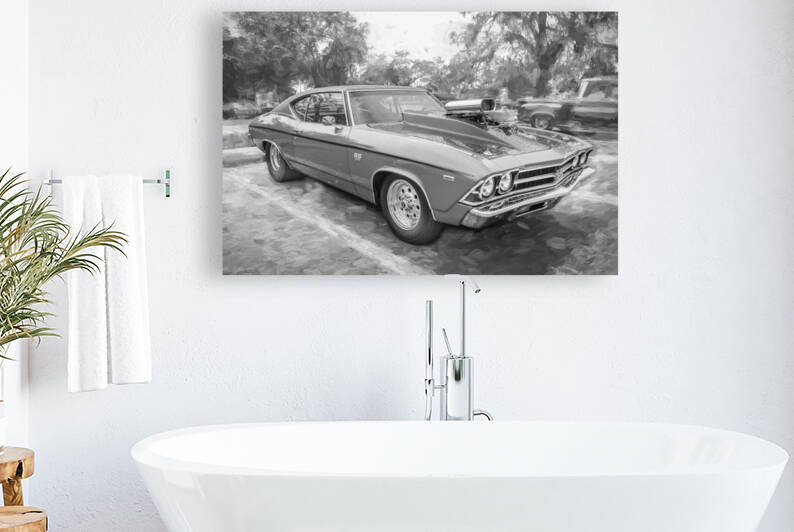 1969 Orange Chevy Chevelle SS 396 X 7 by Rich Franco