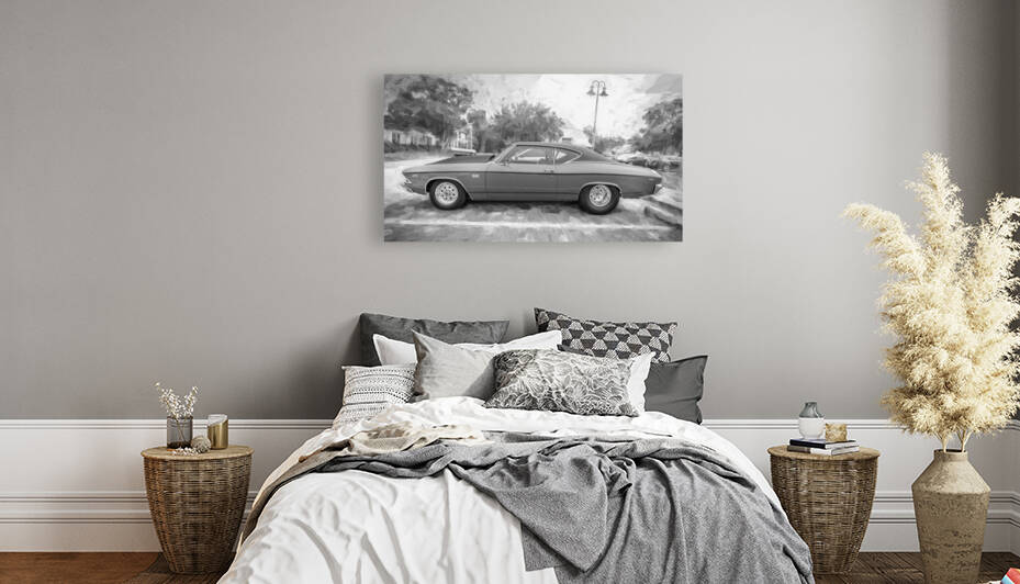 1969 Orange Chevy Chevelle SS 396 X 13 by Rich Franco