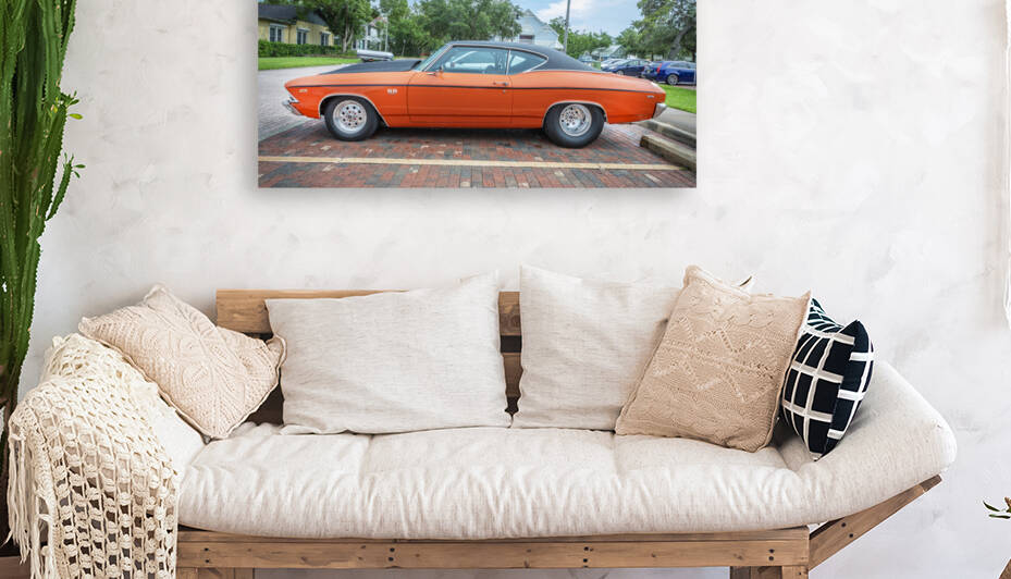 1969 Orange Chevy Chevelle SS 396 X 14 by Rich Franco