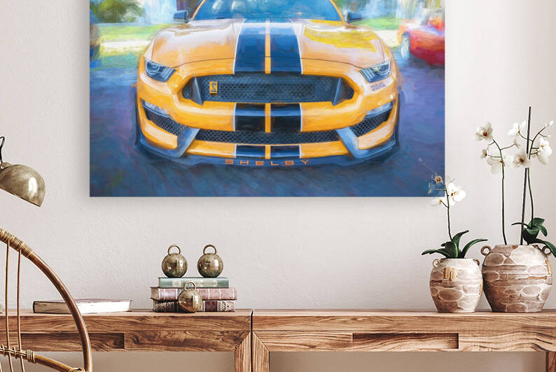 2023 Twister Orange Ford Shelby Mustang GT350 X 4 by Rich Franco