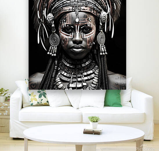Regal Resilience - The African Tribal Warrior Queen by Arte Exquisites