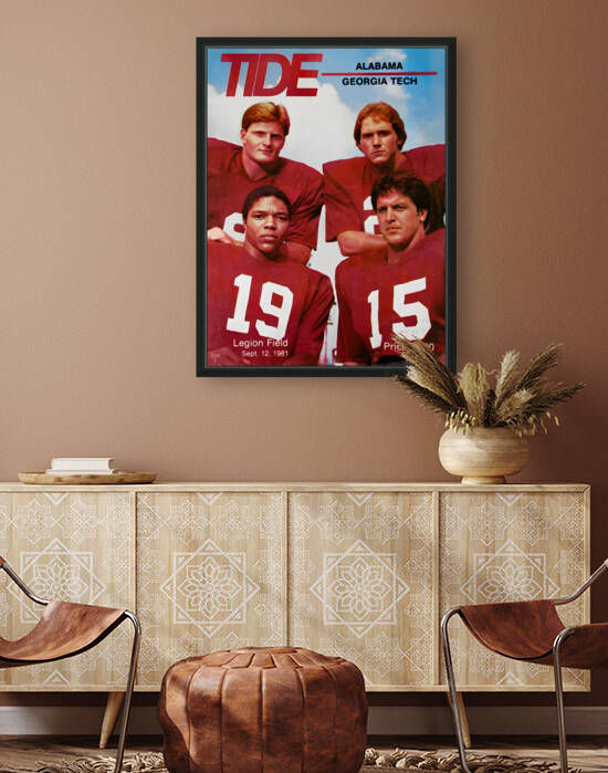 1981 Alabama Football Program Art by Row One Brand