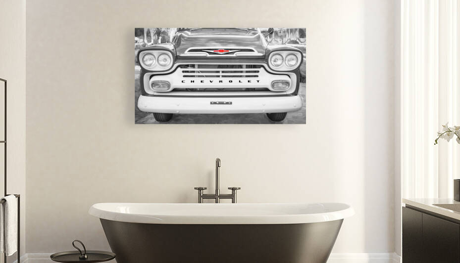 1959 Bue Chevy Pick Up Truck Apache Series X100 by Rich Franco