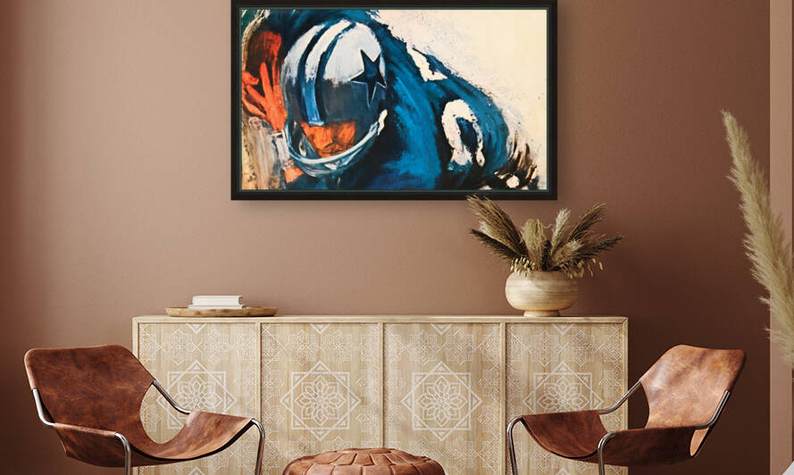 Sixties Dallas Cowboys Throwback Art by Row One Brand