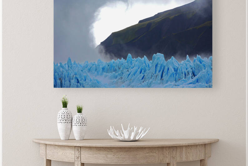  Blue ice glacier Chile by Jim Radford