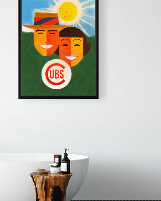 1956 Chicago Cubs Remix Art by Row One Brand