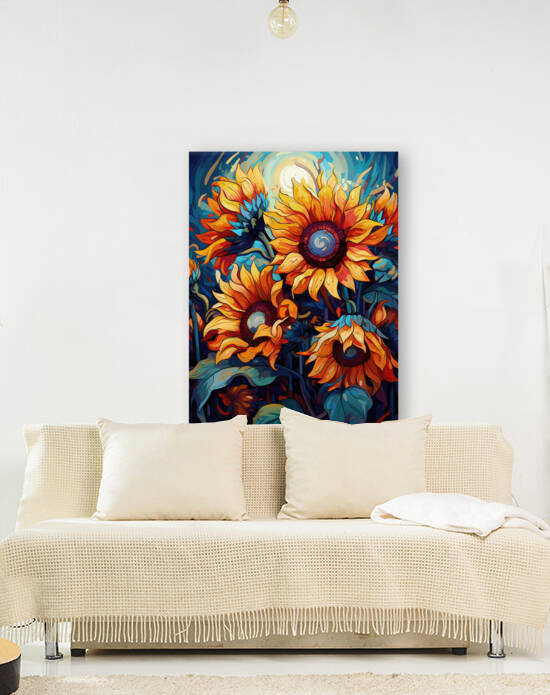 Sunflower Staccato: Vibrant Visions by Delilah