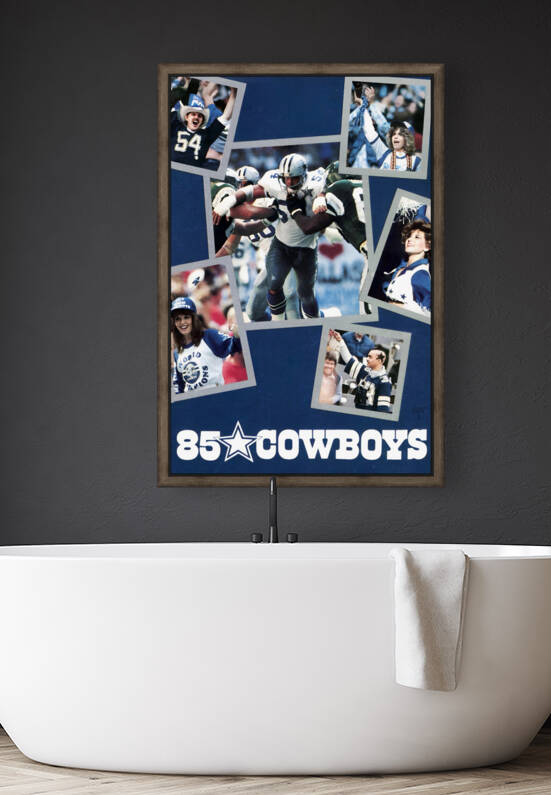 1985 Dallas Cowboys Football Art by Row One Brand