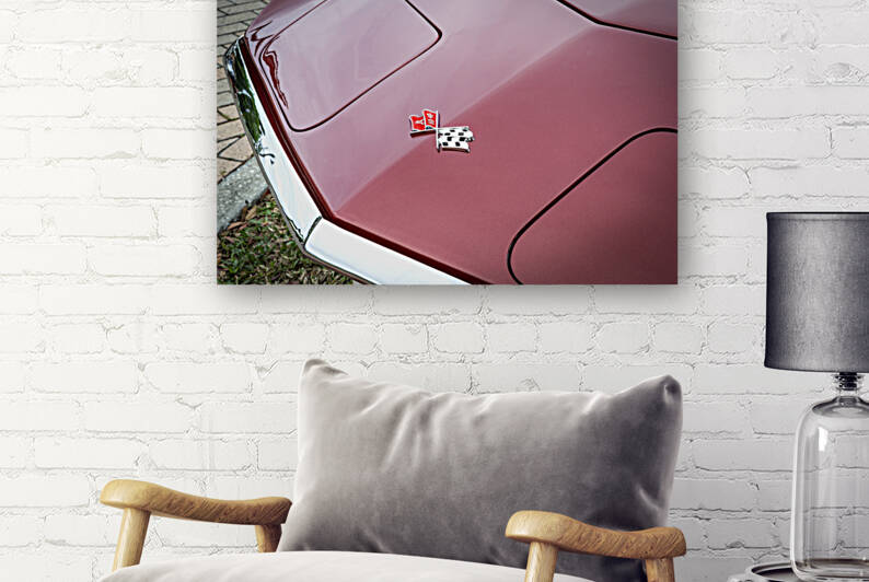 1970 Red C3 Corvette LT1 Convertible X 4 by Rich Franco