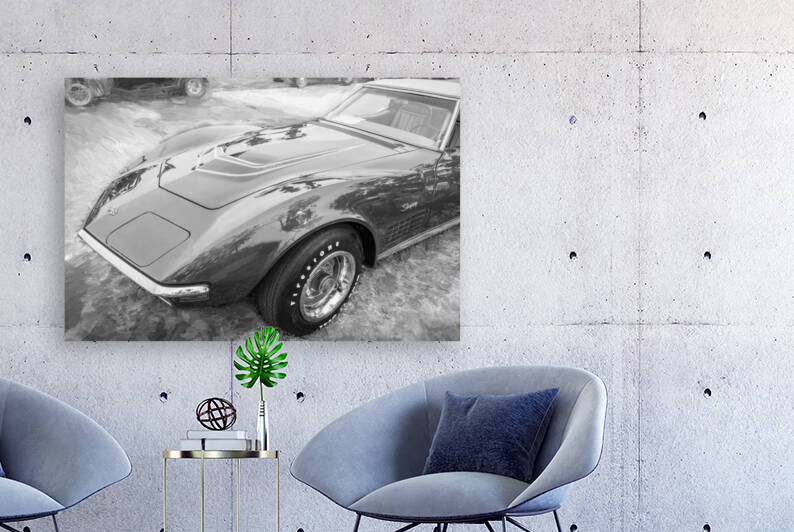 1970 Red C3 Corvette LT1 Convertible X 5 by Rich Franco