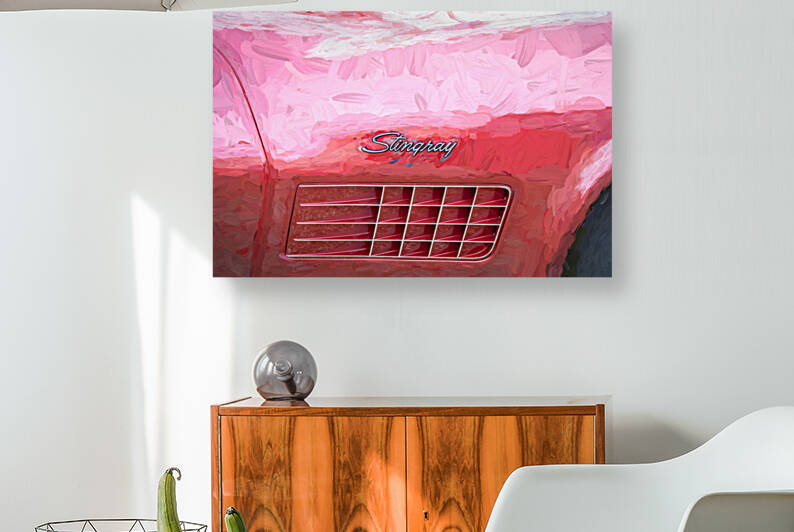 1970 Red C3 Corvette LT1 Convertible X 6 by Rich Franco