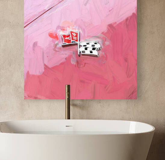 1970 Red C3 Corvette LT1 Convertible X 9 by Rich Franco