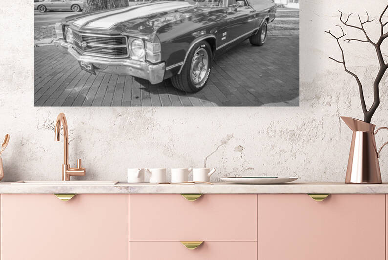 1971 Blue Chevrolet El Camino Custom 350 X 1 by Rich Franco