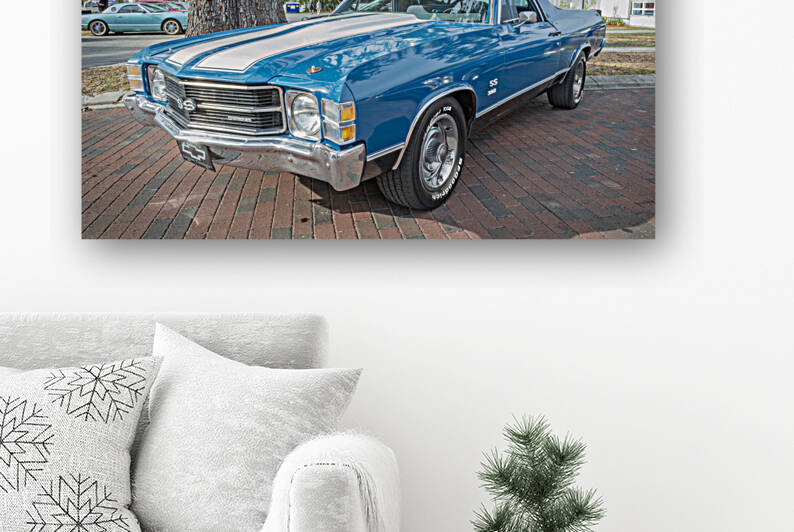 1971 Blue Chevrolet El Camino Custom 350 X 4 by Rich Franco