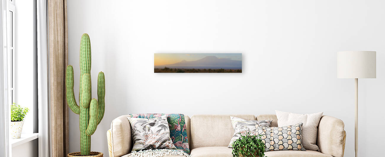 Mountains dawn Amboseli Pk Mt Kilimanjaro TAZN 115474 by Panoramic Images