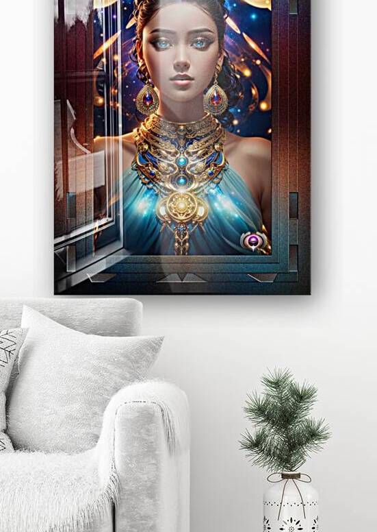 Daughter Of The Cosmos Allegorical Sci-Fi Fantasy AI Concept Art Portrait by Xzendor7 by xzendor7