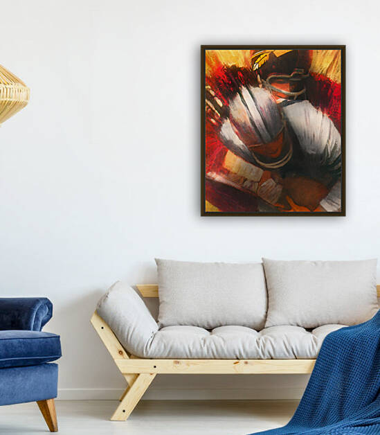 Throwback Washington vs. Dallas Football Art by Row One Brand