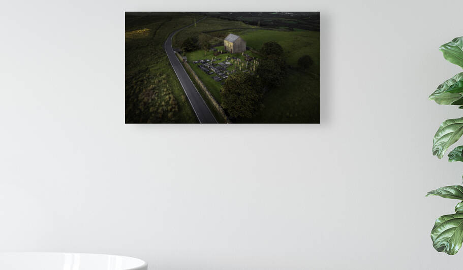 Gwrhyd Chapel in evening light by Leighton Collins