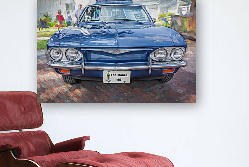 1965 Blue Chevrolet Corvair Monza X 1 by Rich Franco