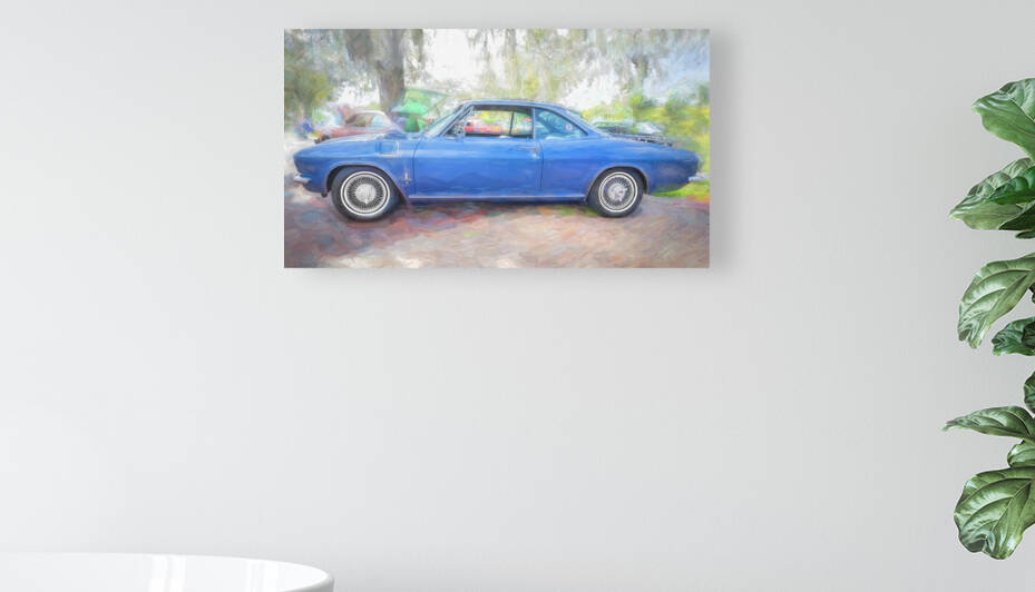 1965 Blue Chevrolet Corvair Monza X 2 by Rich Franco