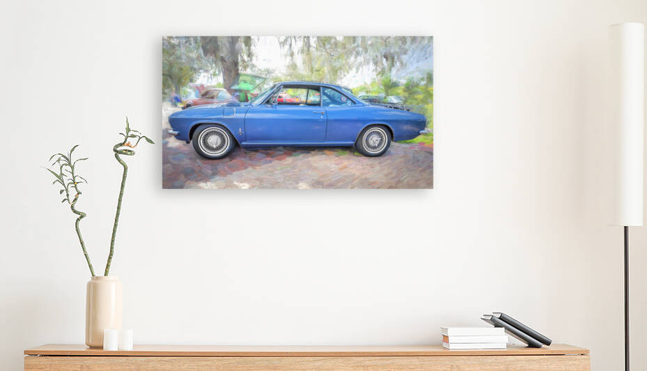 1965 Blue Chevrolet Corvair Monza X 3 by Rich Franco