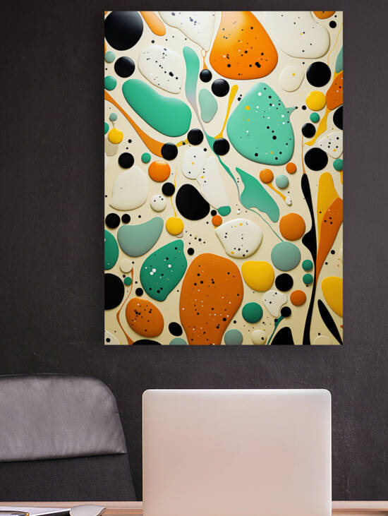 Terrazzo pattern art 1 by Justyna Jaszke JBJart