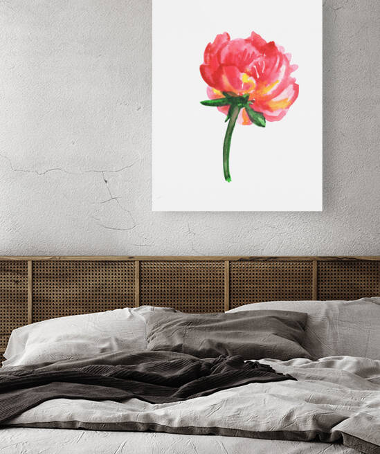 Flower Minimalism Watercolor 5 by Irina Sztukowski