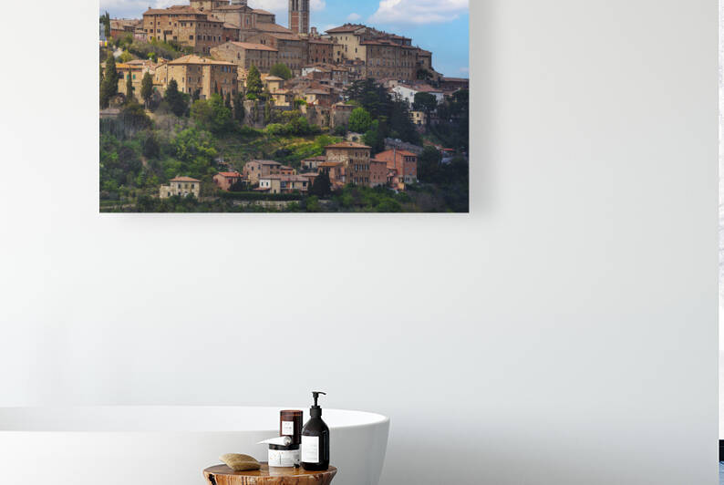 Montepulciano town skyline. Tuscany. Italy by Stefano Orazzini