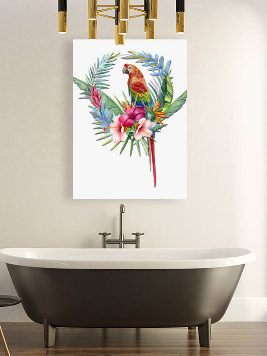 Tropical Scarlet Macaw by HH Photography of Florida