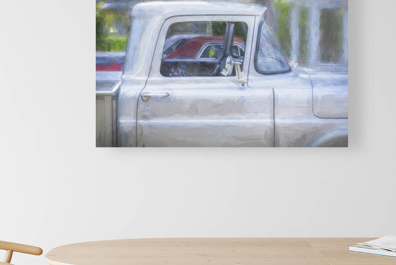 1957 Silver Ford F100 Pickup Truck X 12 by Rich Franco