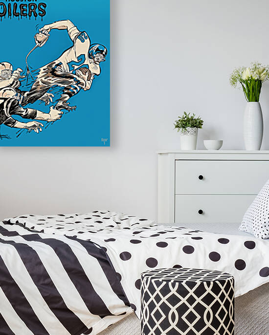 Houston Oilers Throwback Art by Row One Brand