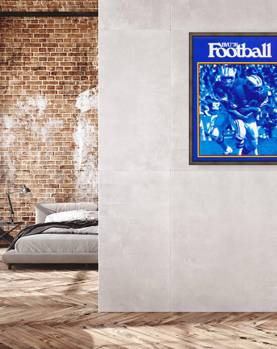 1976 BYU Cougars Football Art by Row One Brand