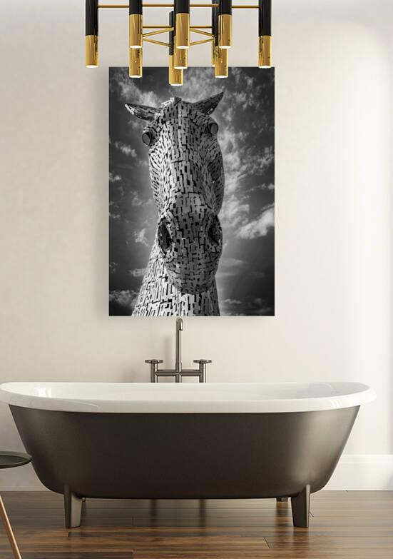 The Kelpies  BFG4222   027 1B TzS  BW by Brian Gavin