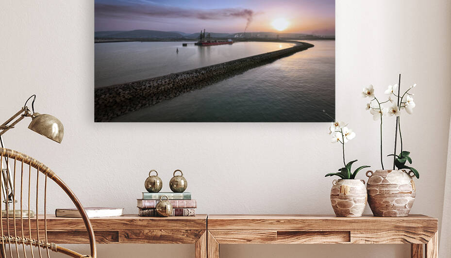 Ship loading at Port Talbot by Leighton Collins