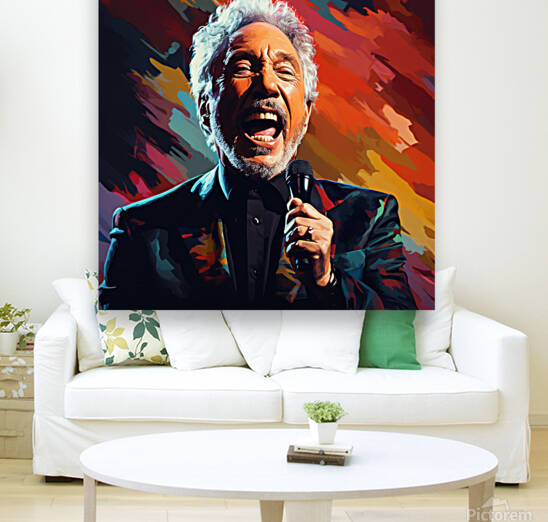 A Pop Art Portrait of Tom Jones by Dudley