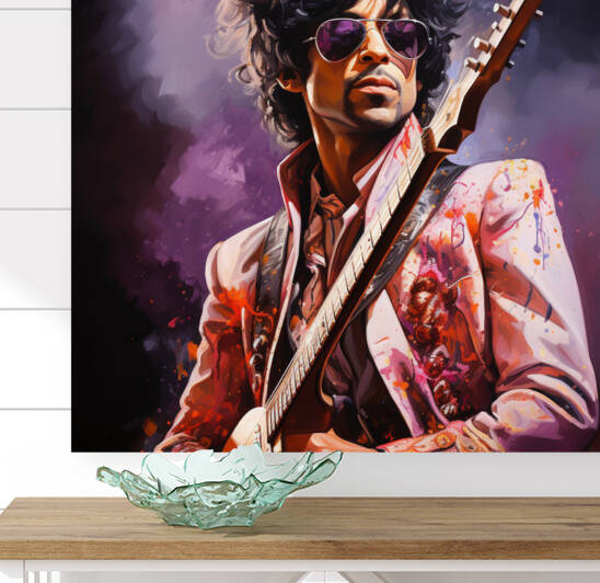A Pop Art Portrait of Prince by Dudley
