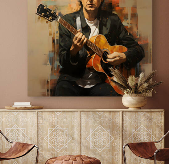 A Pop Art Portrait of Paul McCartney by Dudley