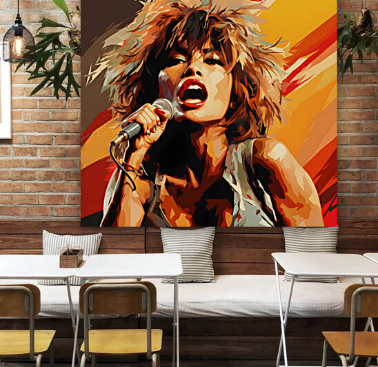 A Pop Art Picture of Tina Turner by Dudley