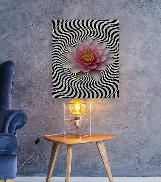 Water Lily in Its Vibrant Glory - Floral Art Print by Corina Ioana