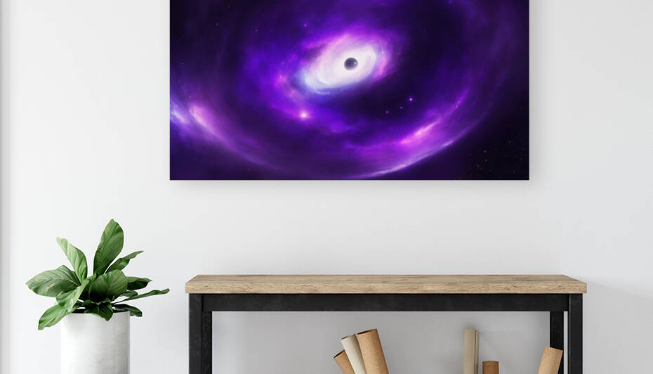  space purple black star by Catalin Andrei