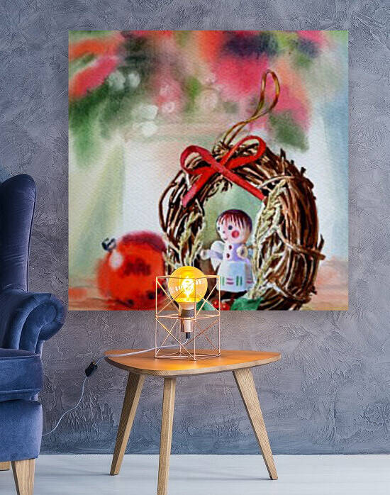 Christmas Angel Festive Ornament by Irina Sztukowski