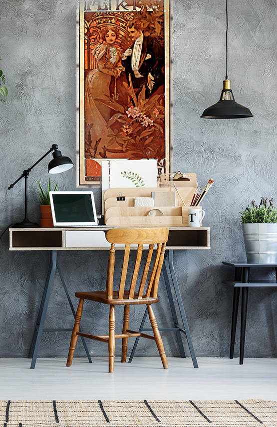 Flirt Lefevre Utile, 1899 by Alphonse Mucha