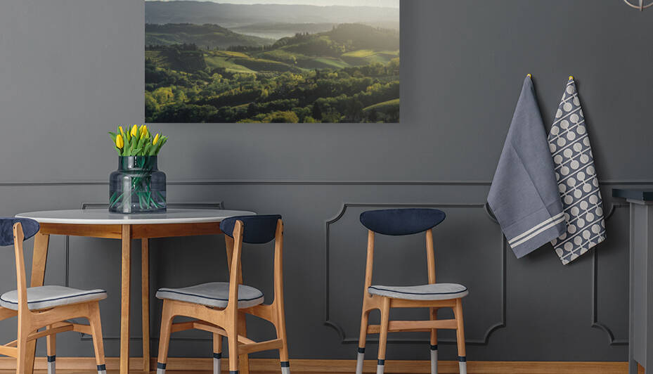 Morning landscape from San Gimignano town. Tuscany by Stefano Orazzini