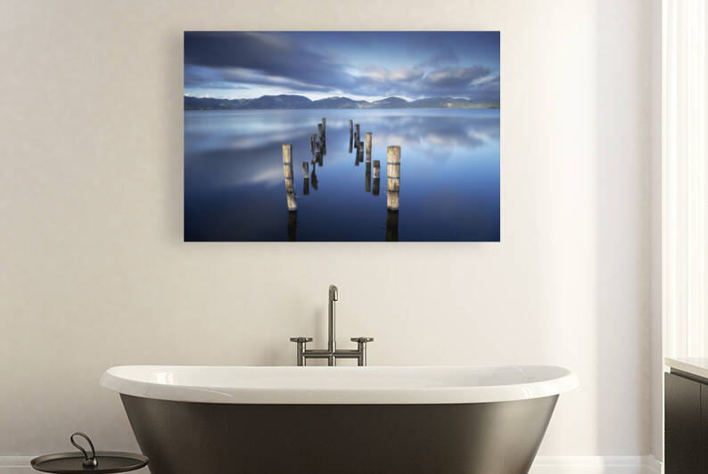 Wooden pier remains. Lake Massaciuccoli. by Stefano Orazzini