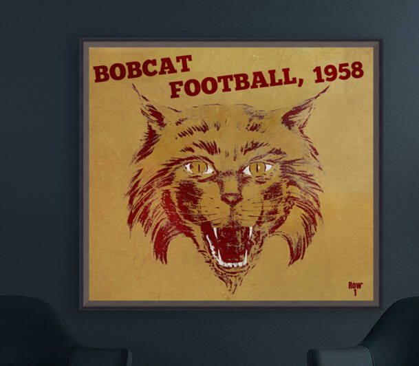1958 Southwest Texas State Bobcats Art by Row One Brand